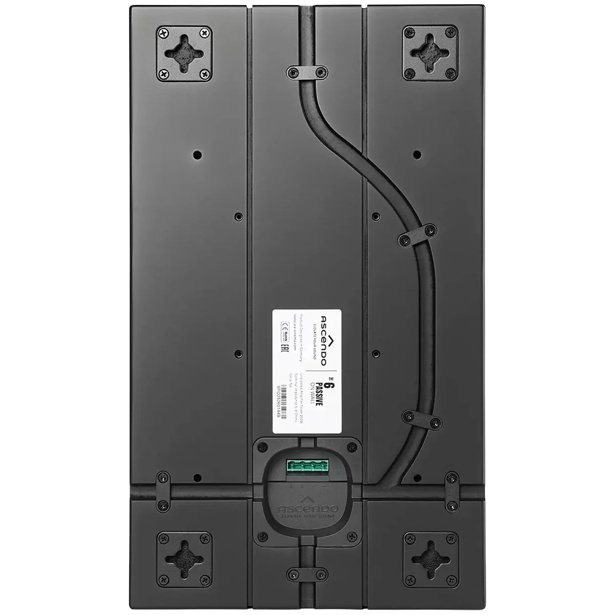 Ascendo Audio The6 Passive On-Wall Loudspeaker - Black/Black Grille - Each - Image 5