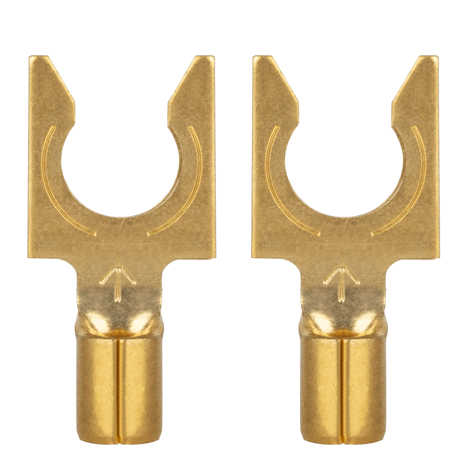 AudioQuest 1010 Spade Connectors – Fits 3/16" Binding Posts (Supports up to 10 AWG)