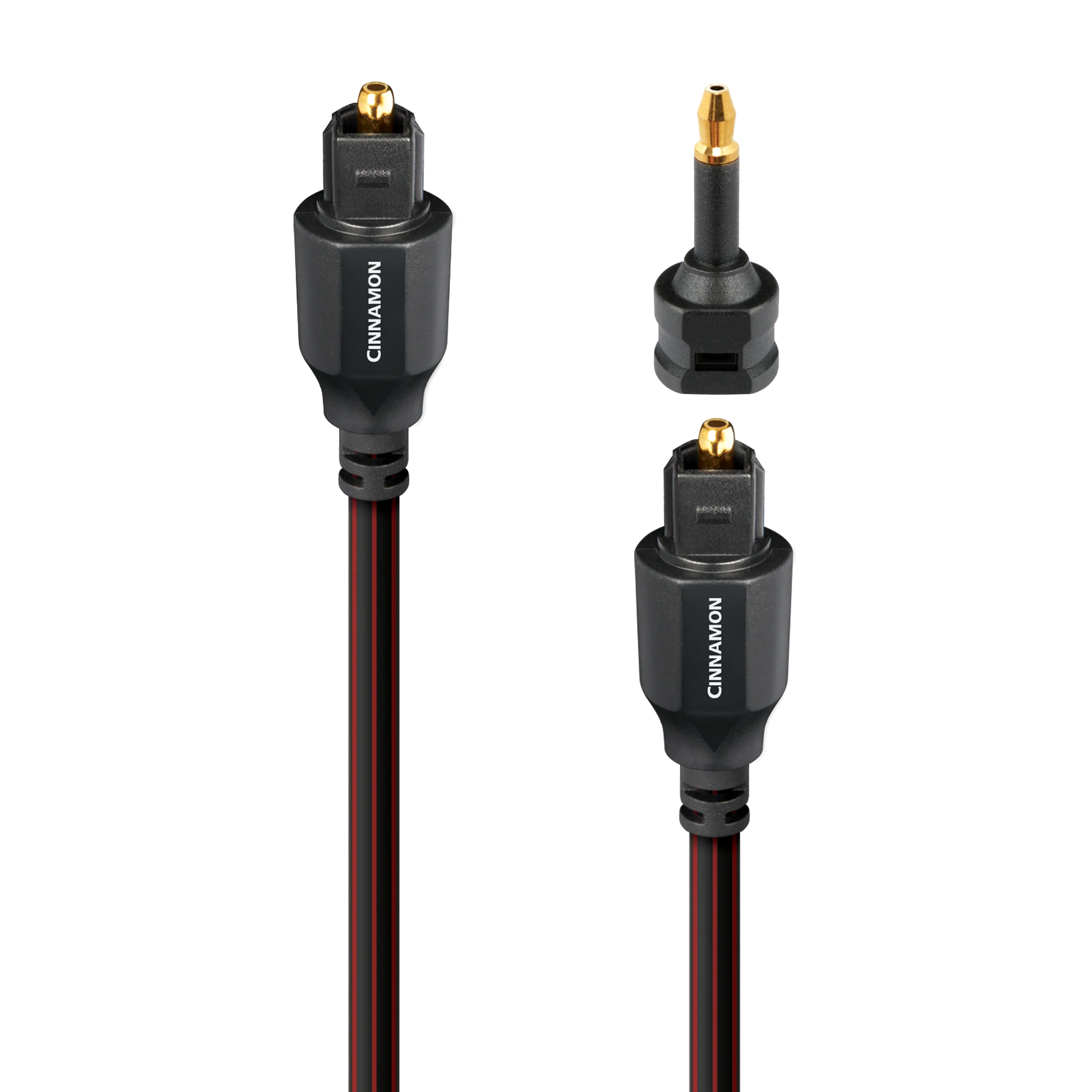 AudioQuest Cinnamon Optical Toslink Fiber-Optic Cable + Mini-Adaptor - Image 2