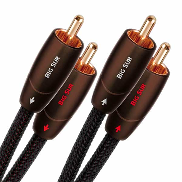 AudioQuest OPEN BOX Big Sur RCA-to-RCA Interconnect Cable - 0.6 Meter - Pair - A Grade