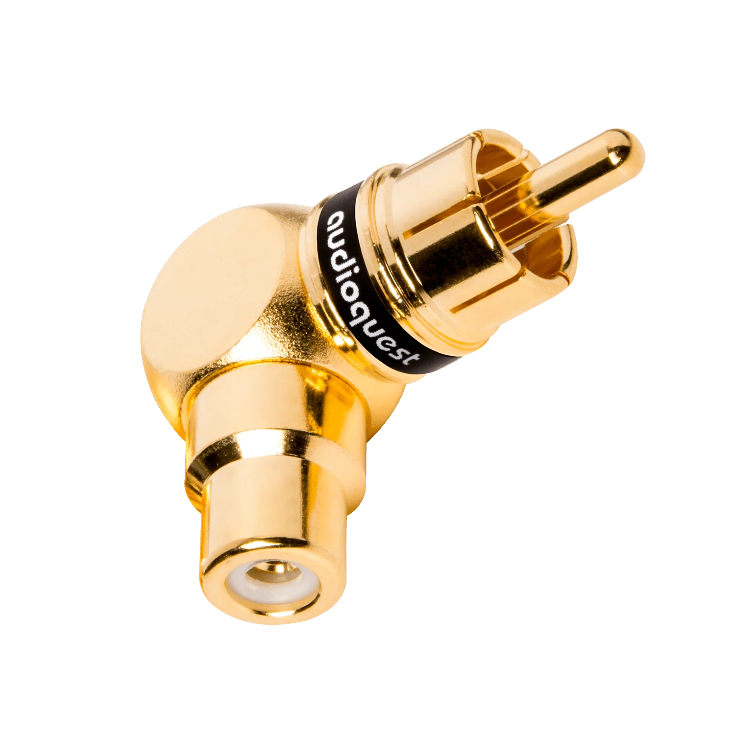 AudioQuest RCA 90˚ Adaptor - Female RCA > Right-Angle Male RCA