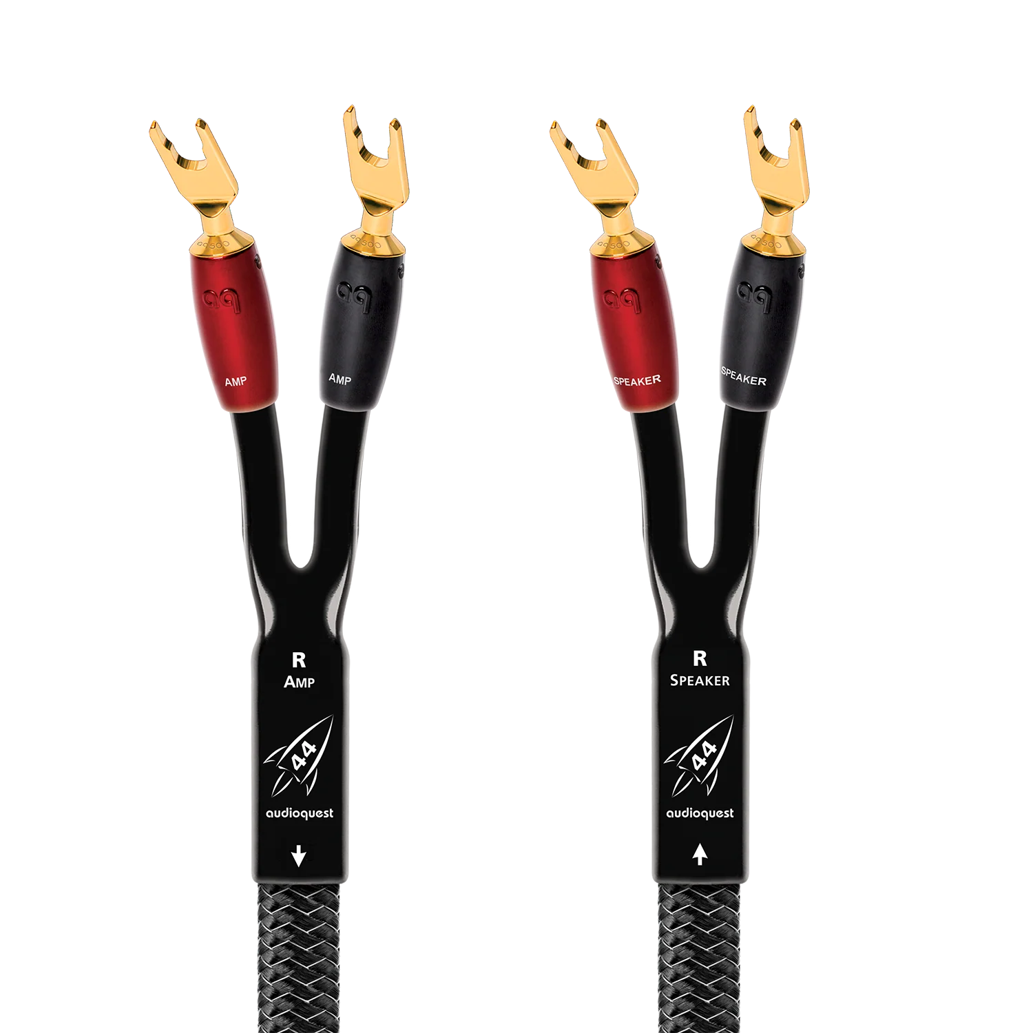AudioQuest Rocket 44 Single BiAmp Speaker Cable w/ SureGrip 500 Connectors
