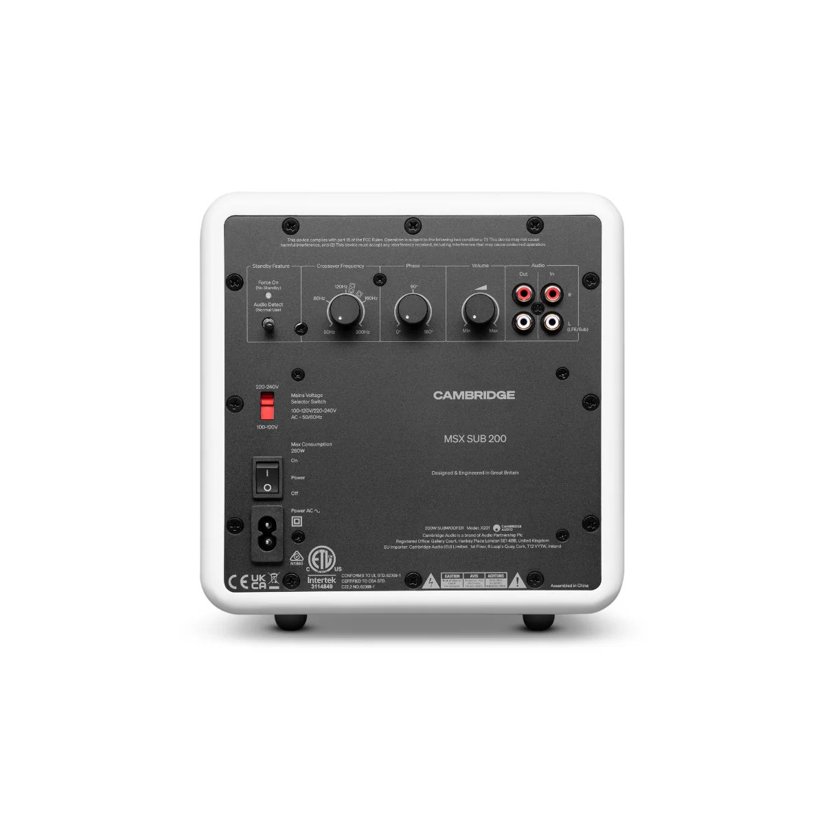 Cambridge Audio MSX Sub 200 200 Watt Active Subwoofer (Each) - Image 7