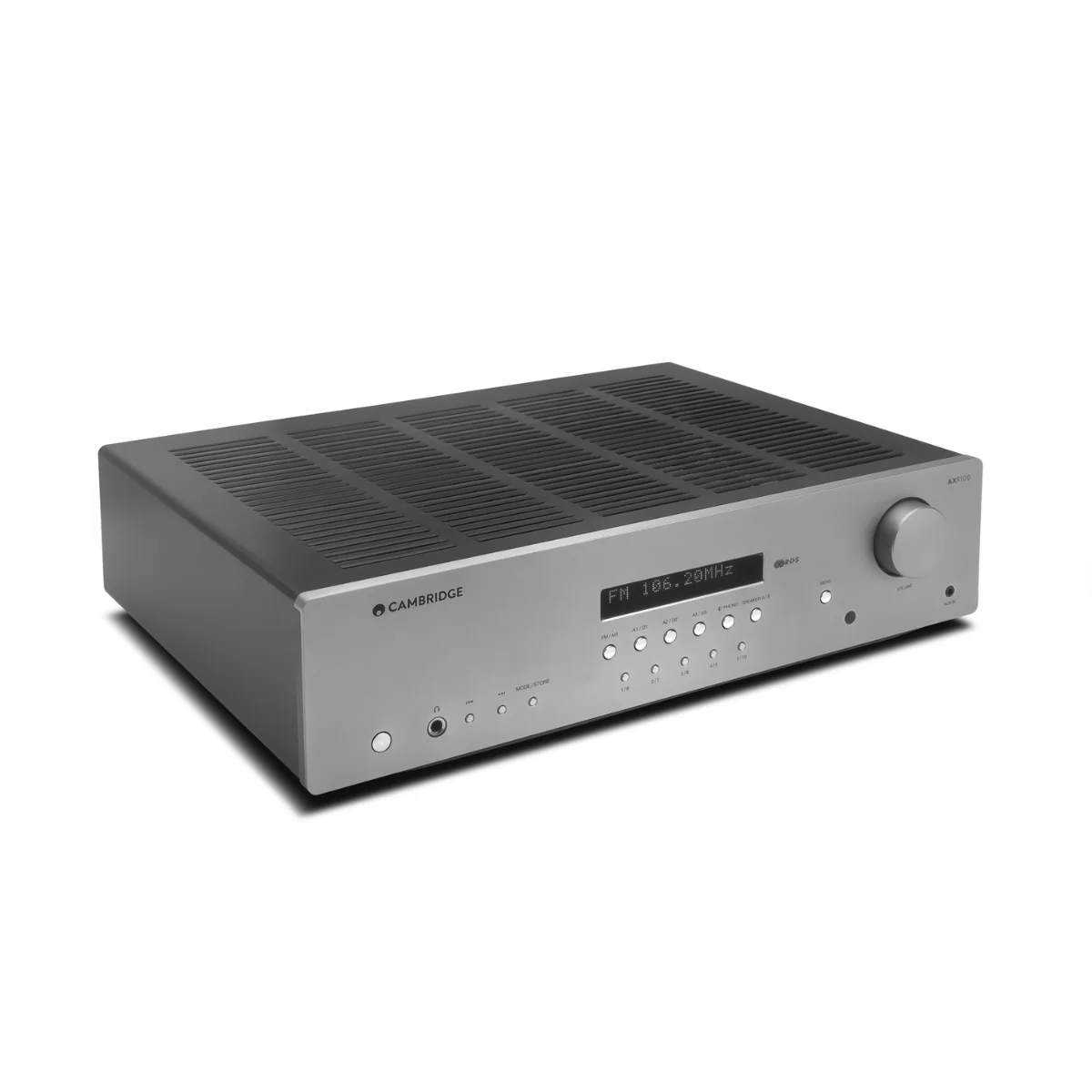 Cambridge OPEN BOX AXR100 - 100 Watt FM/AM Stereo Receiver - Lunar Grey - B Grade - Image 2