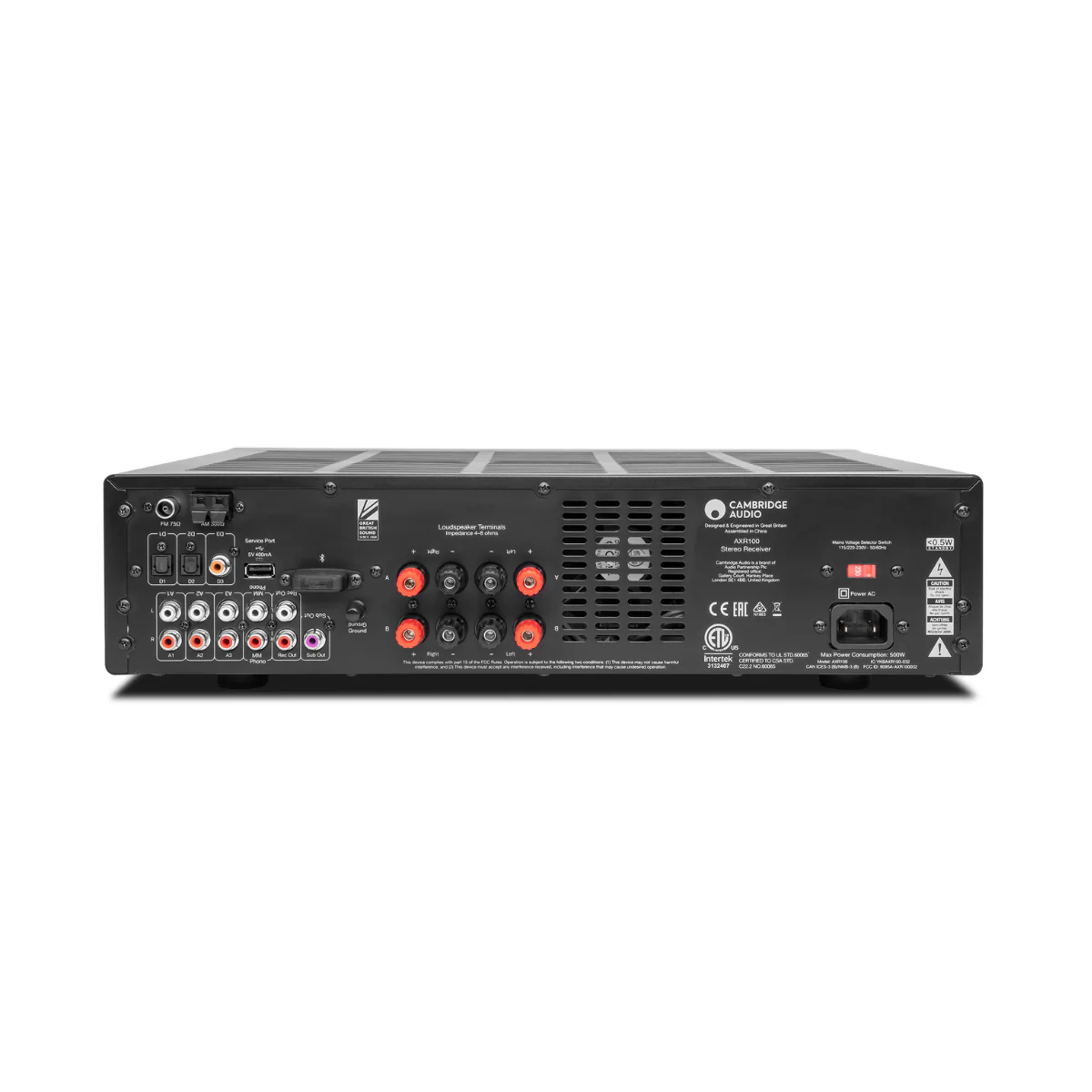 Cambridge OPEN BOX AXR100 - 100 Watt FM/AM Stereo Receiver - Lunar Grey - B Grade - Image 3