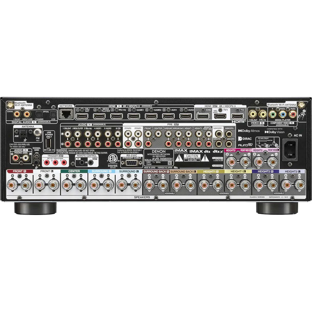 Denon AVR-X6800H 11.4 channel 4K Ultra HD AV receiver - Image 2