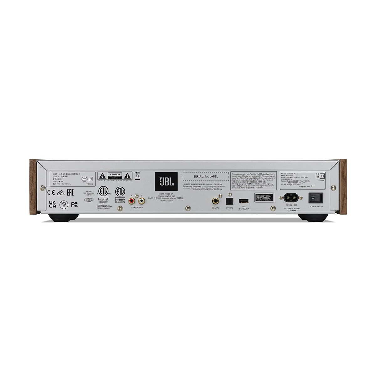 JBL CD350 CD Player - Walnut - Image 5