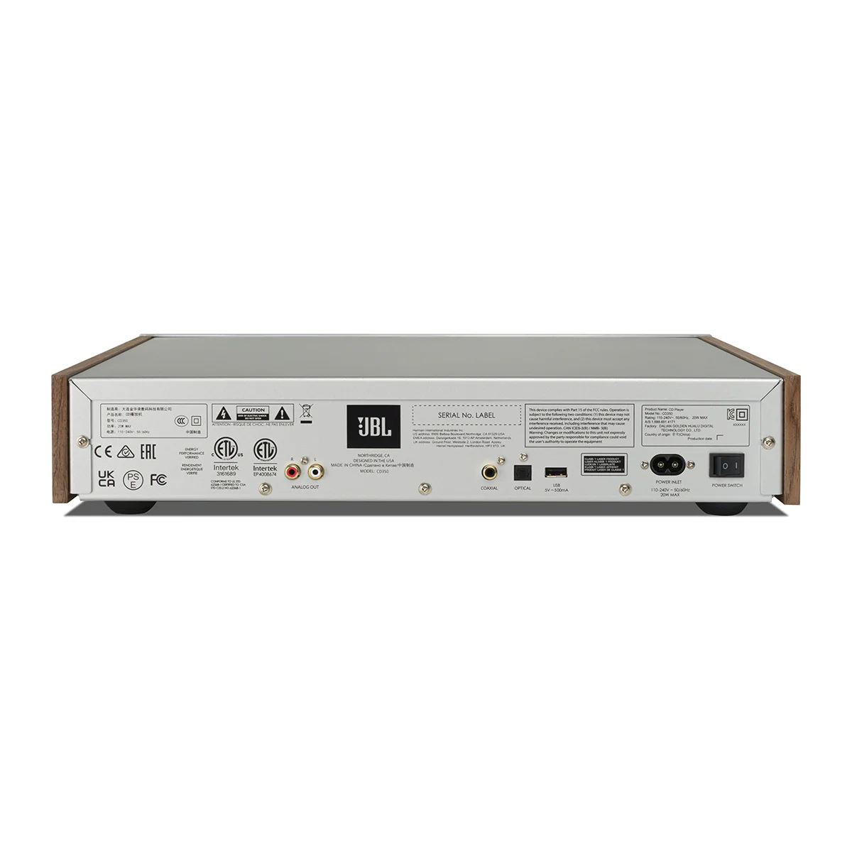 JBL CD350 CD Player - Walnut - Image 6