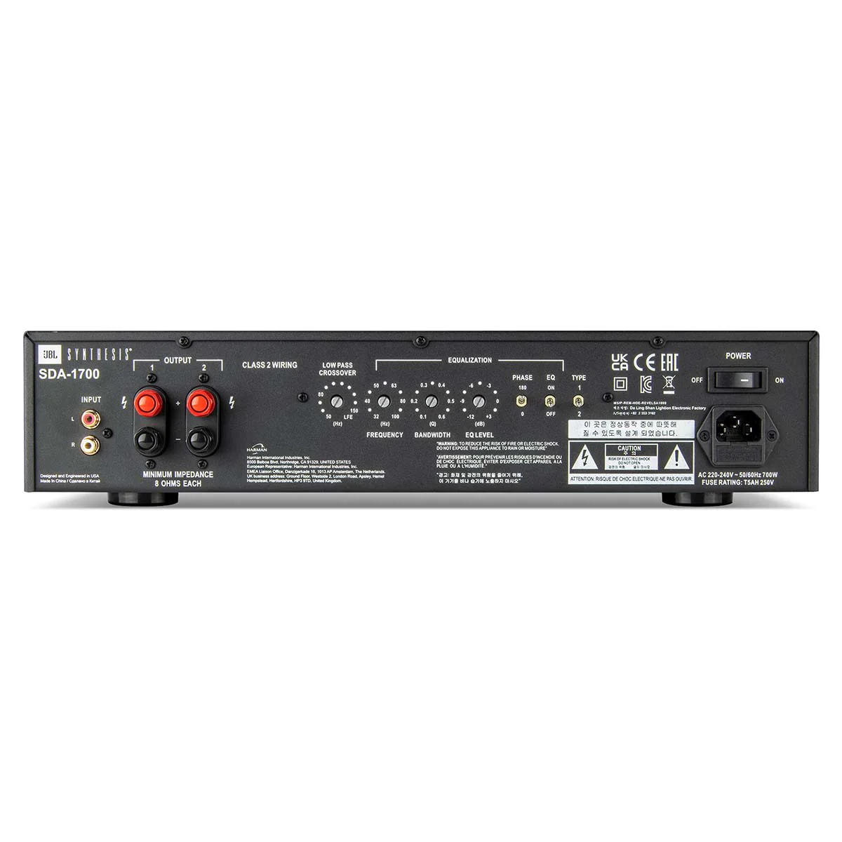 JBL Synthesis SDA-1700 Class D Subwoofer Amplifier - Image 5