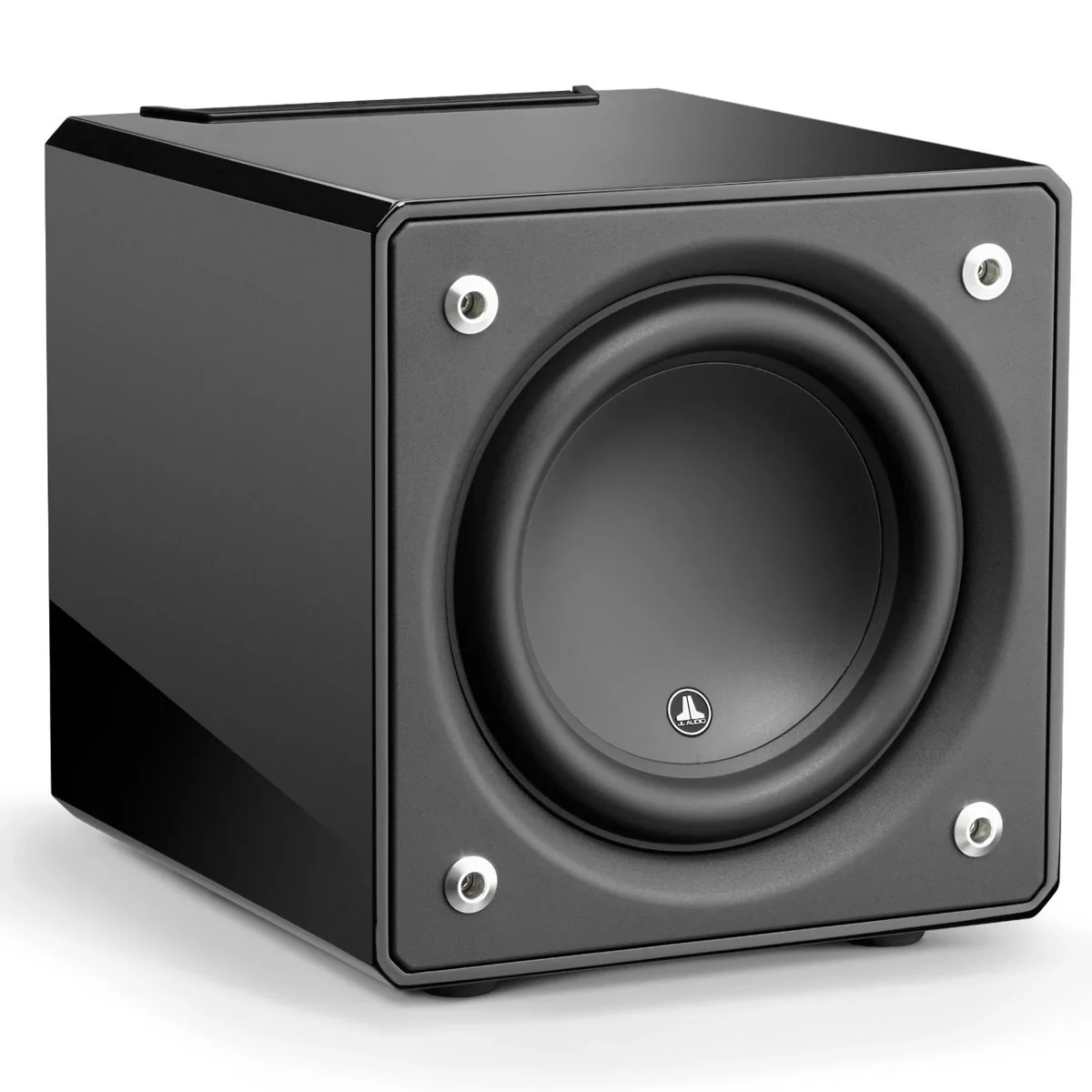 JL Audio E110 Powered Subwoofer - Gloss Black - Image 3