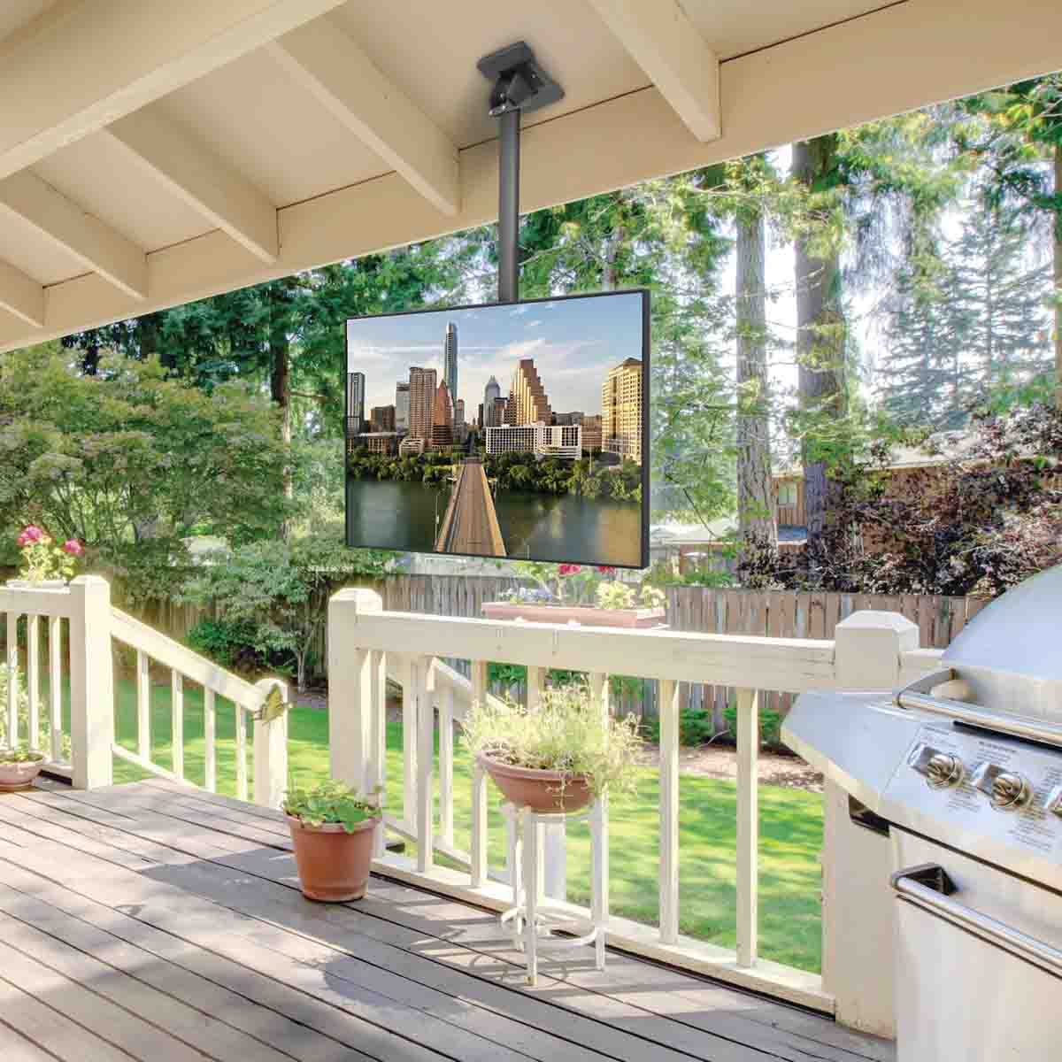 Kanto CM600SG Stainless Steel Outdoor Ceiling TV Mount for 37" - 70" TVs - Image 7