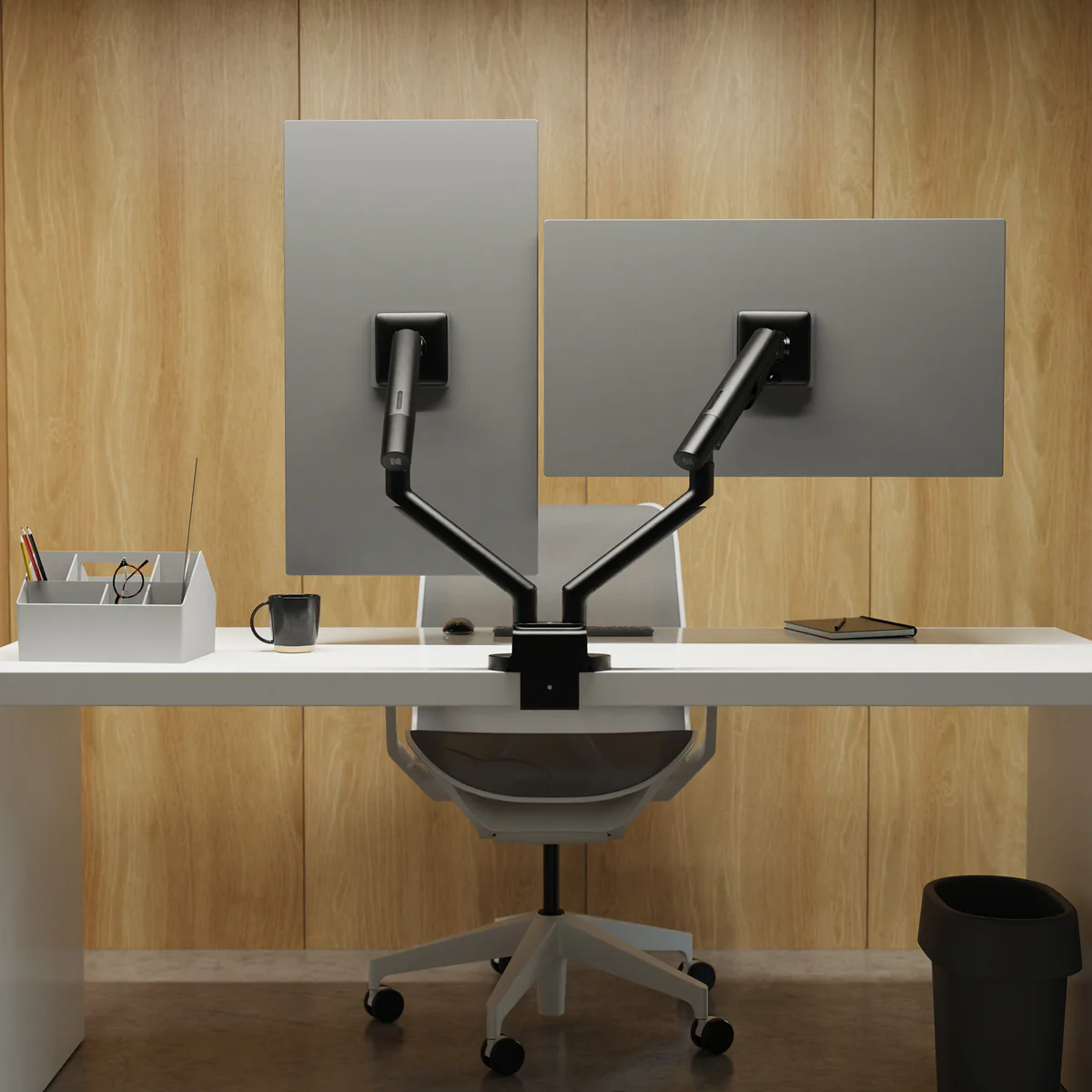 Kanto DM2 Dual Monitor Desktop Mount for 17” - 35” Displays - Image 19