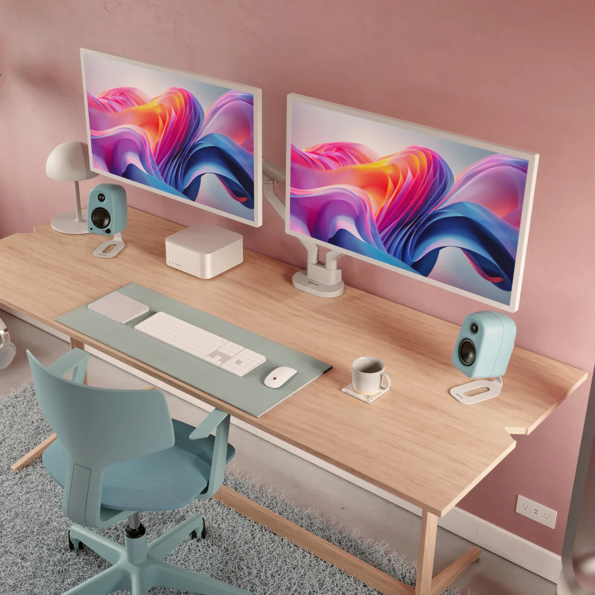 Kanto DM2 Dual Monitor Desktop Mount for 17” - 35” Displays - Image 51