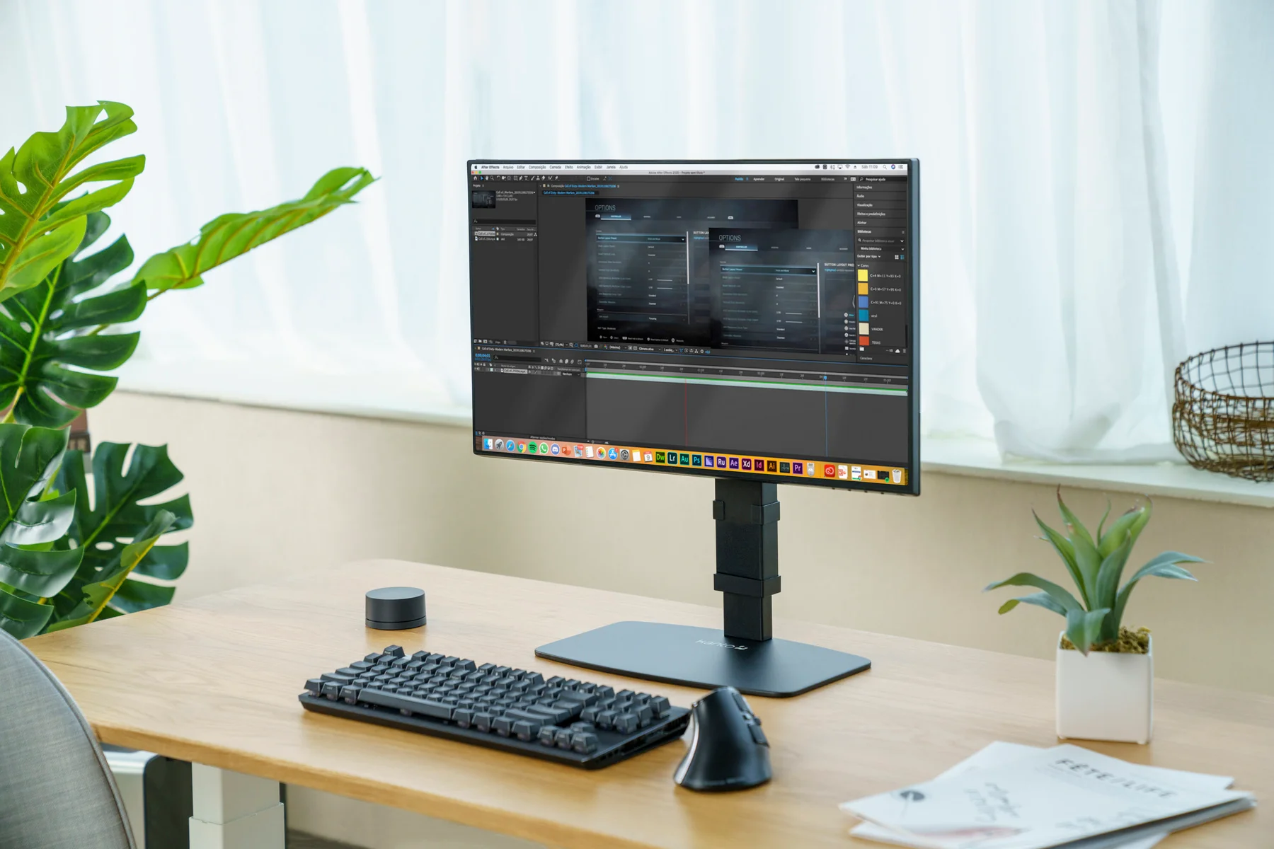 Kanto DTS1000 Universal Height Adjustable Desktop Monitor Stand for 17" - 32" Monitors - Image 19
