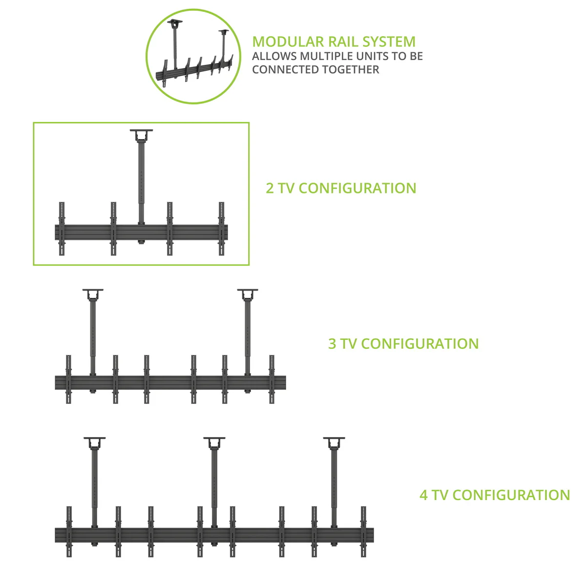 Kanto Menu Board Mount System with Tilting Arms for 40" - 60" TVs - Image 17