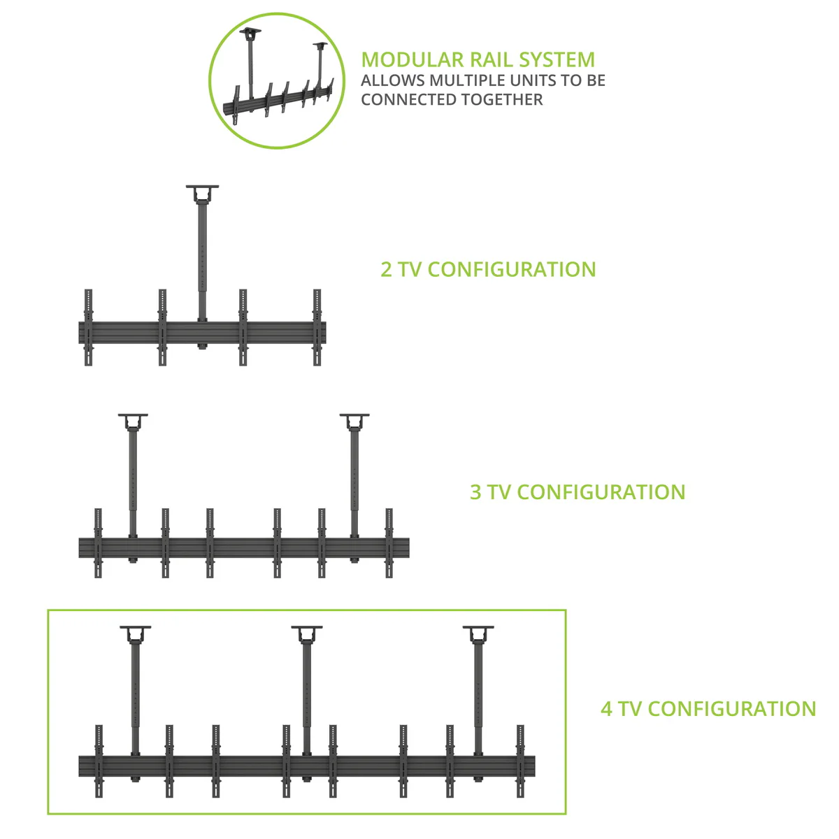 Kanto Menu Board Mount System with Tilting Arms for 40" - 60" TVs - Image 55