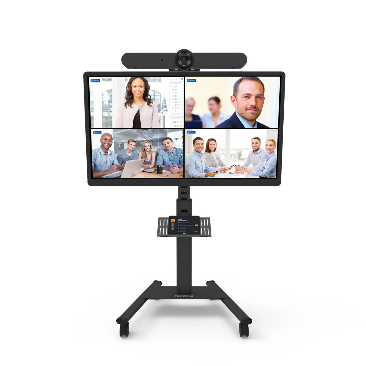 Kanto MPC77 Rolling TV Stand with Keyboard Tray for 37" - 77" TVs - Compatible with Logitech® Tap and Rally Bar Conferencing Device - Image 29
