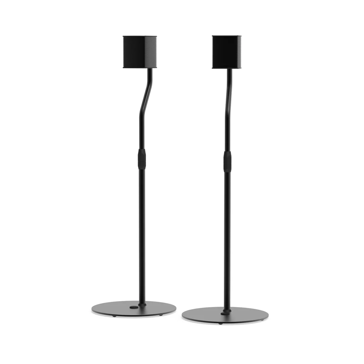 Kanto SLH Universal Height Adjustable Speaker Stands for Satellites up to 9 lbs - Black (Pair) - Image 13