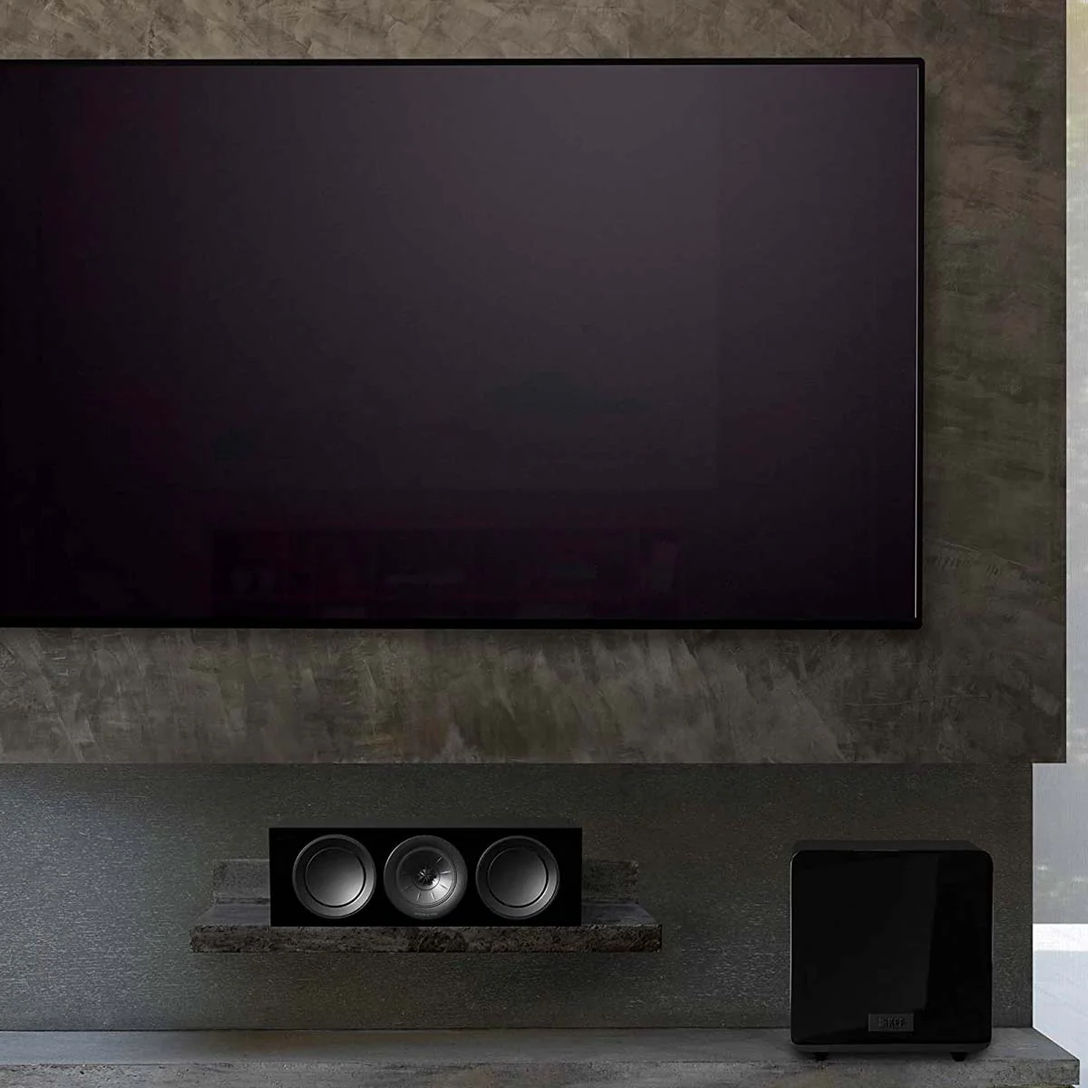 KEF KF92 1000W Dual 9-Inch Force-Canceling Subwoofer with iBX - Gloss Black - Each - Image 6