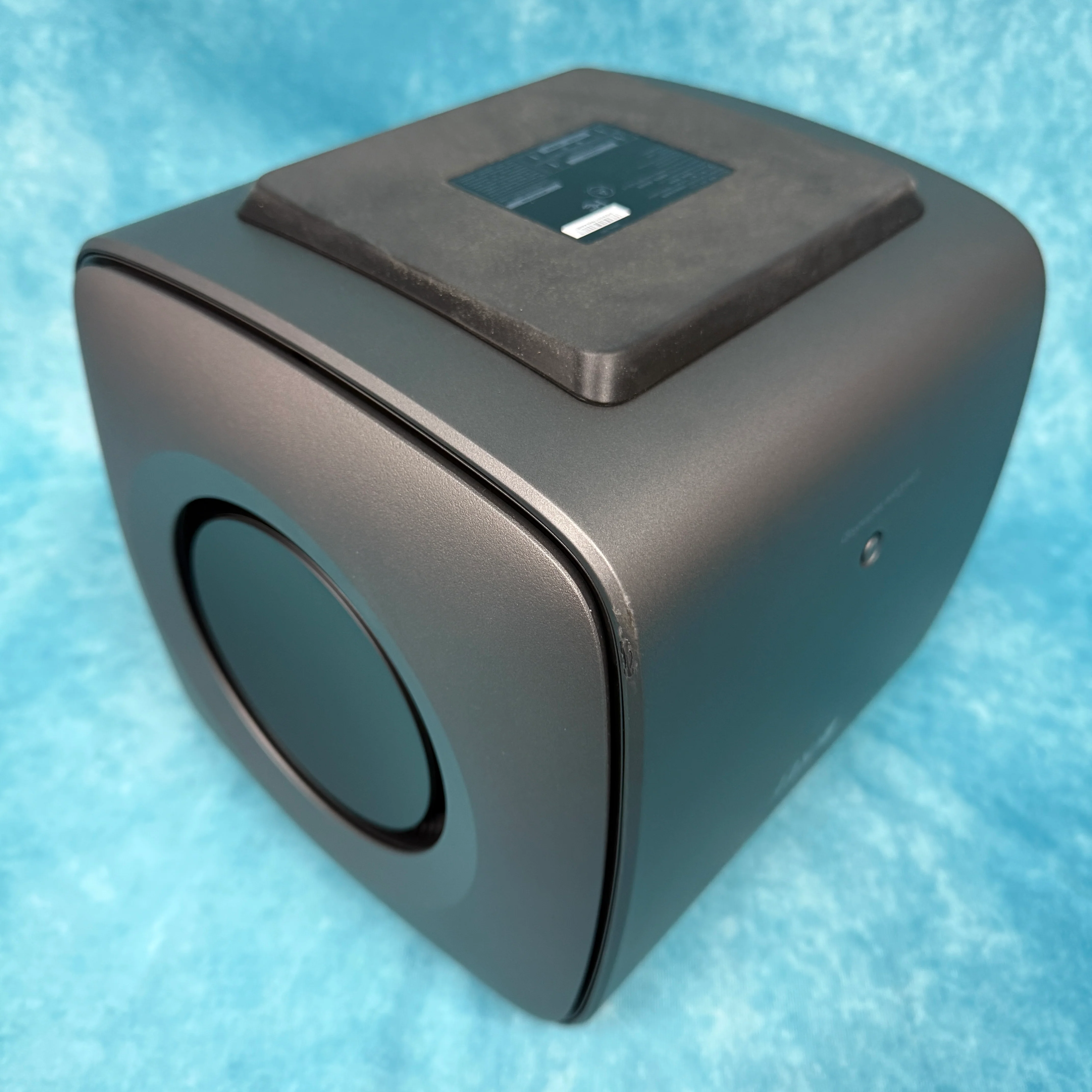 KEF OPEN BOX KC62 Subwoofer - Titanium - B Grade - Image 4