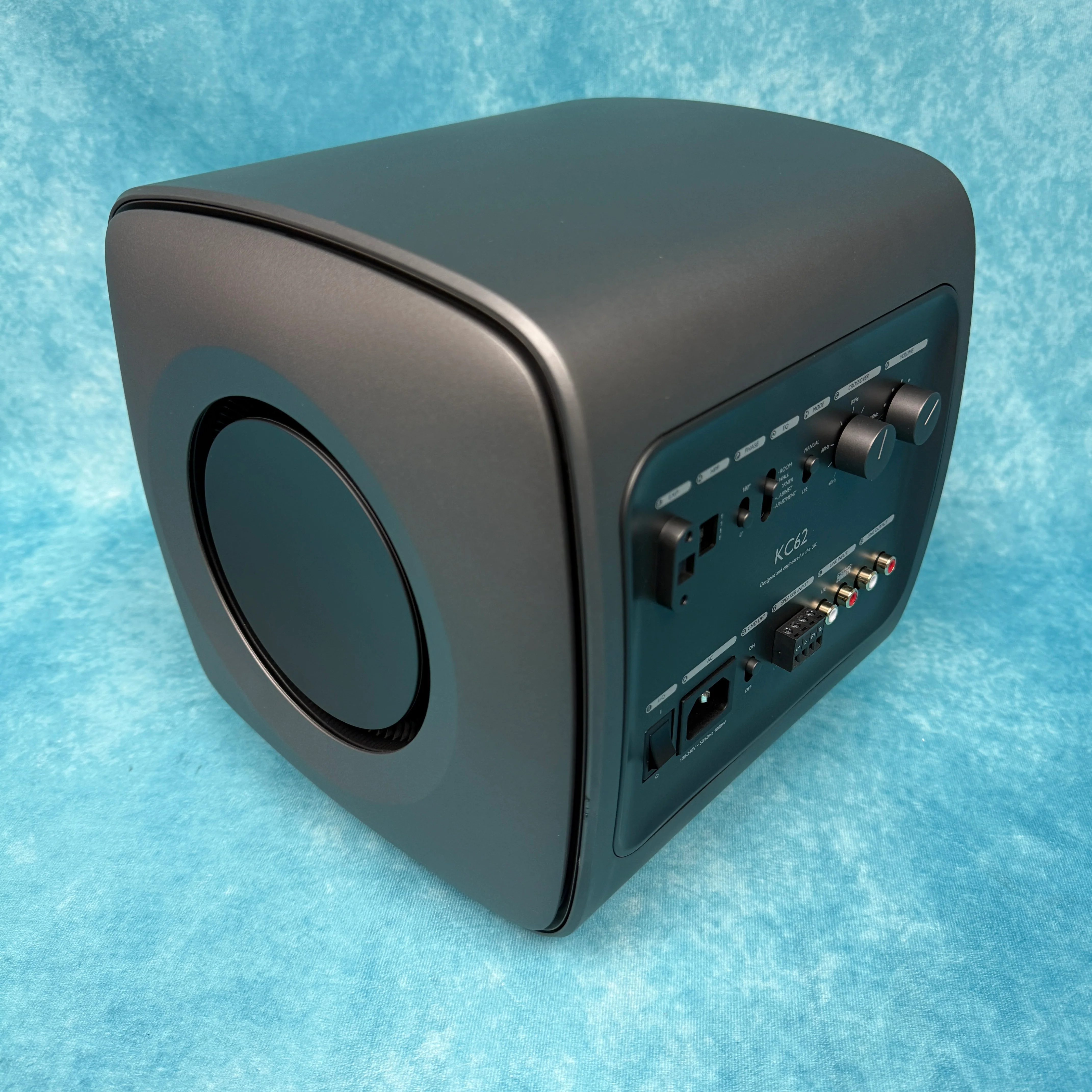 KEF OPEN BOX KC62 Subwoofer - Titanium - B Grade - Image 5