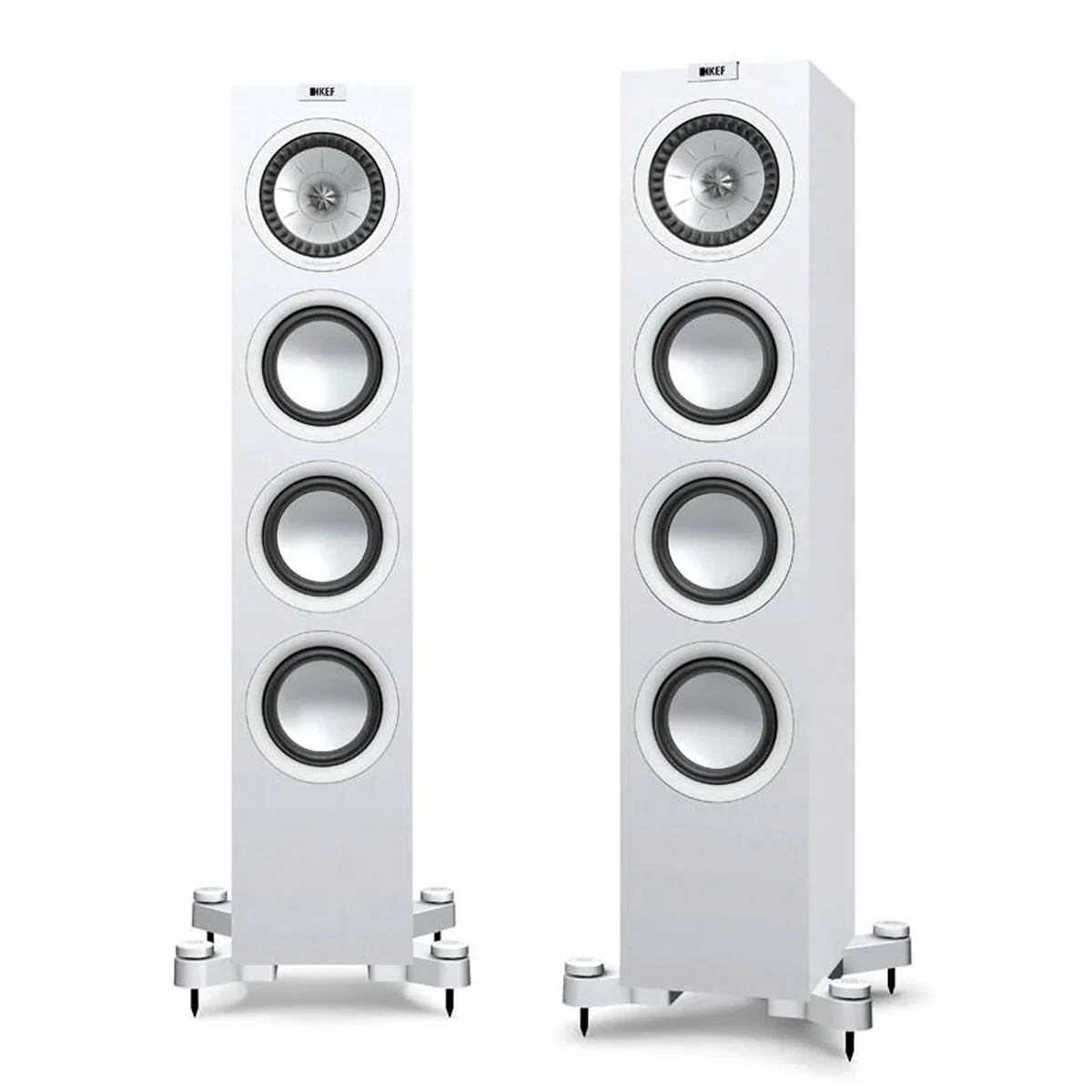 KEF OPEN BOX Q550 Floorstanding Speaker - Each - White-Good Condition