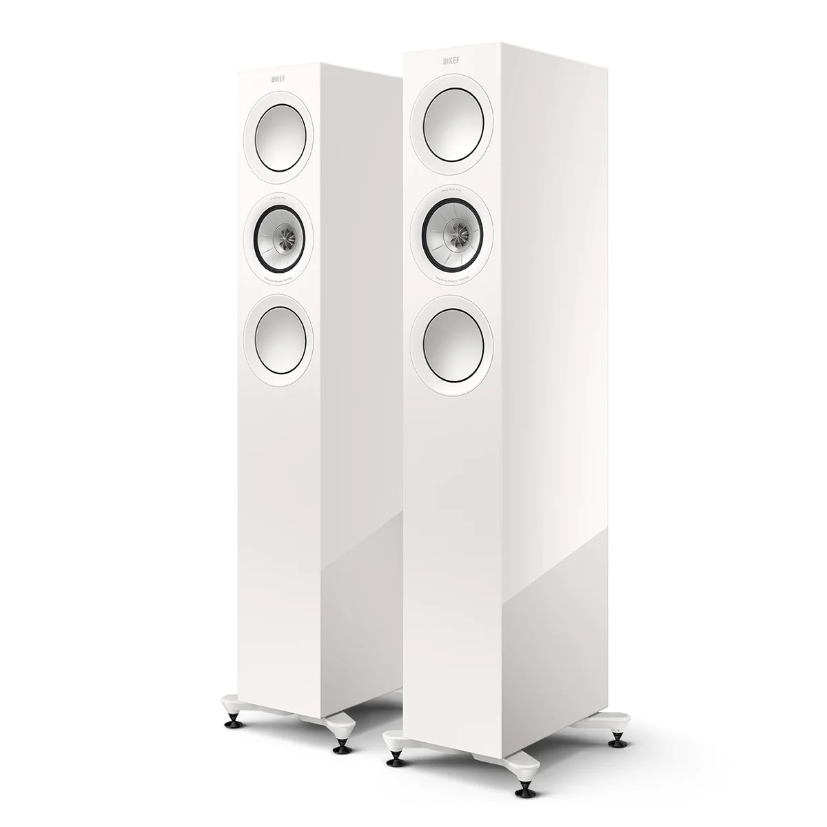 KEF R5 OPEN BOX Meta Tower Speaker - Gloss White - Each Excellent Condition