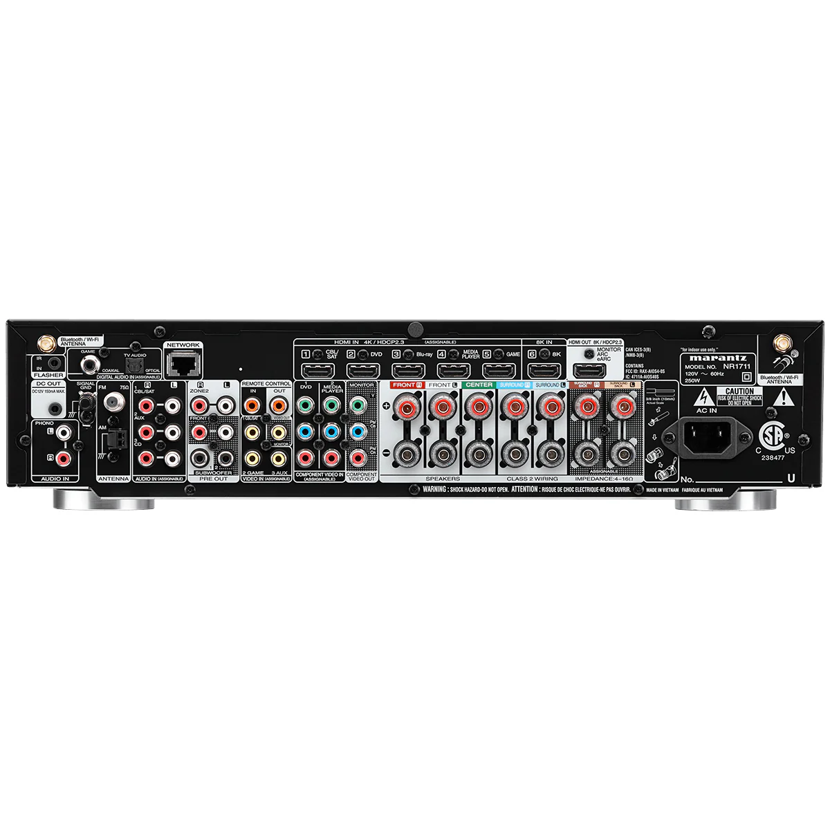 Marantz NR1711 Slim 7 Channel 4K Ultra HD AV Receiver - Image 2