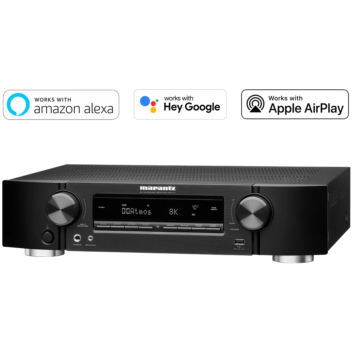 Marantz NR1711 Slim 7 Channel 4K Ultra HD AV Receiver - Image 4