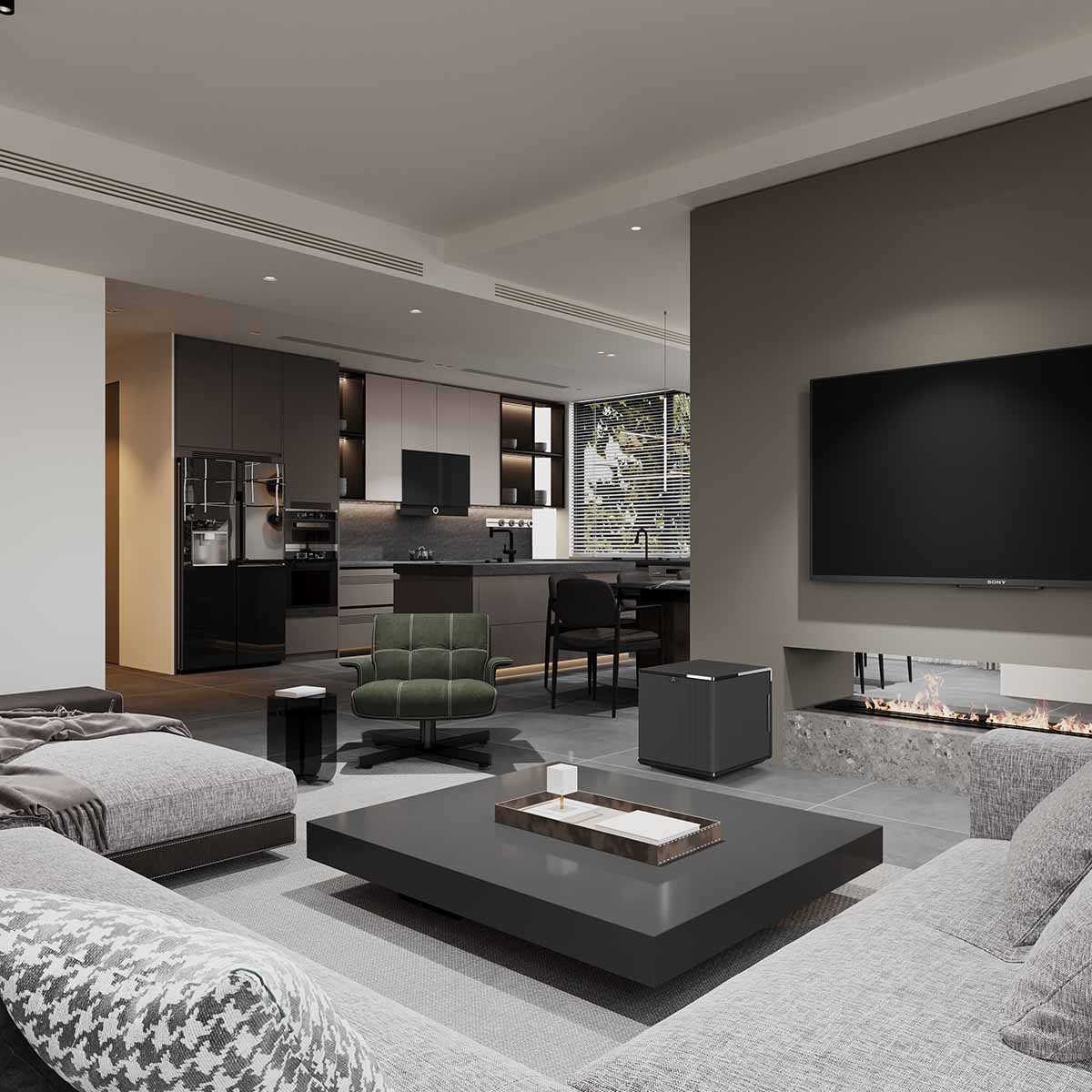 MartinLogan Grotto 12 Subwoofer - Gloss Black - Image 7