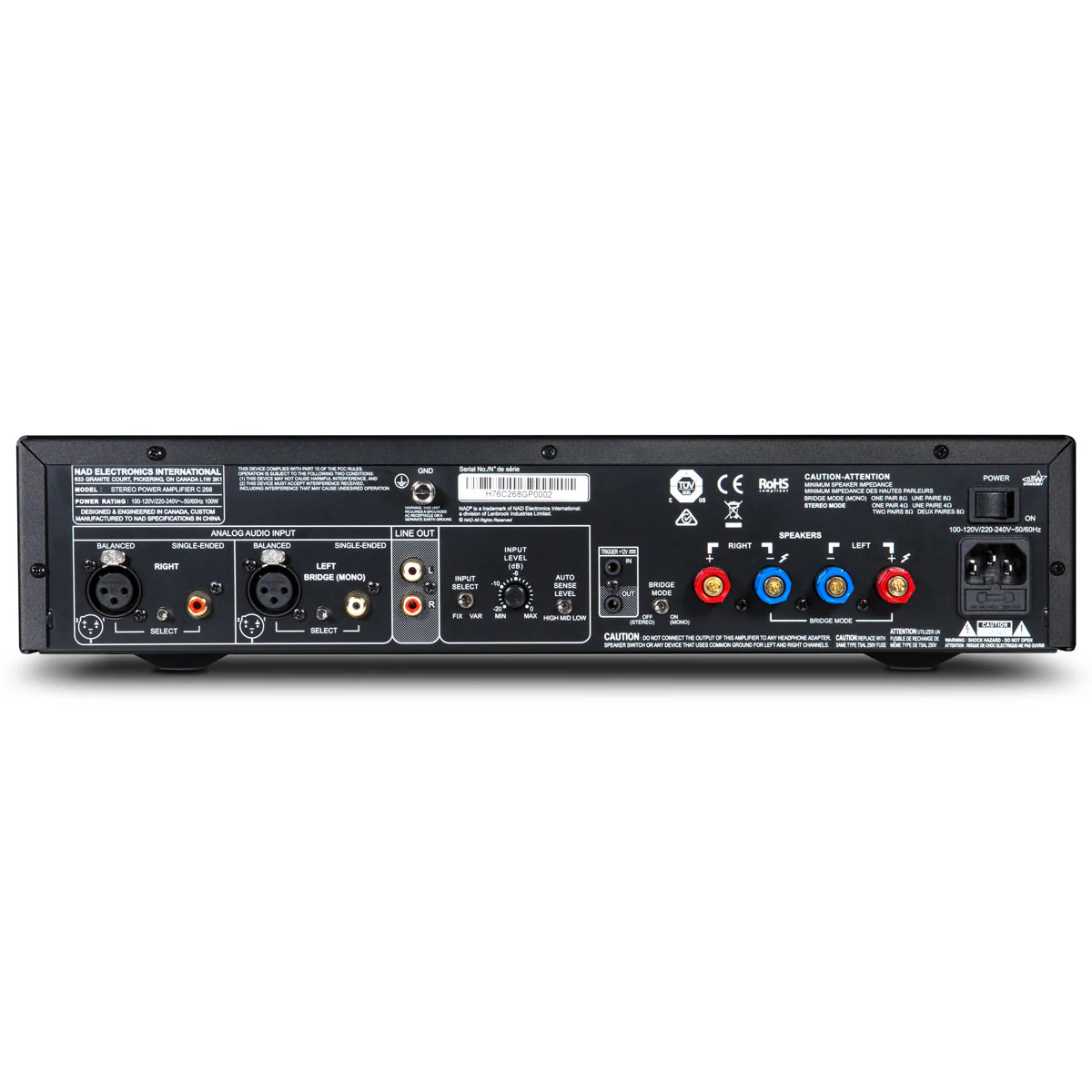 NAD C268 Stereo Power Amplifier - Image 2