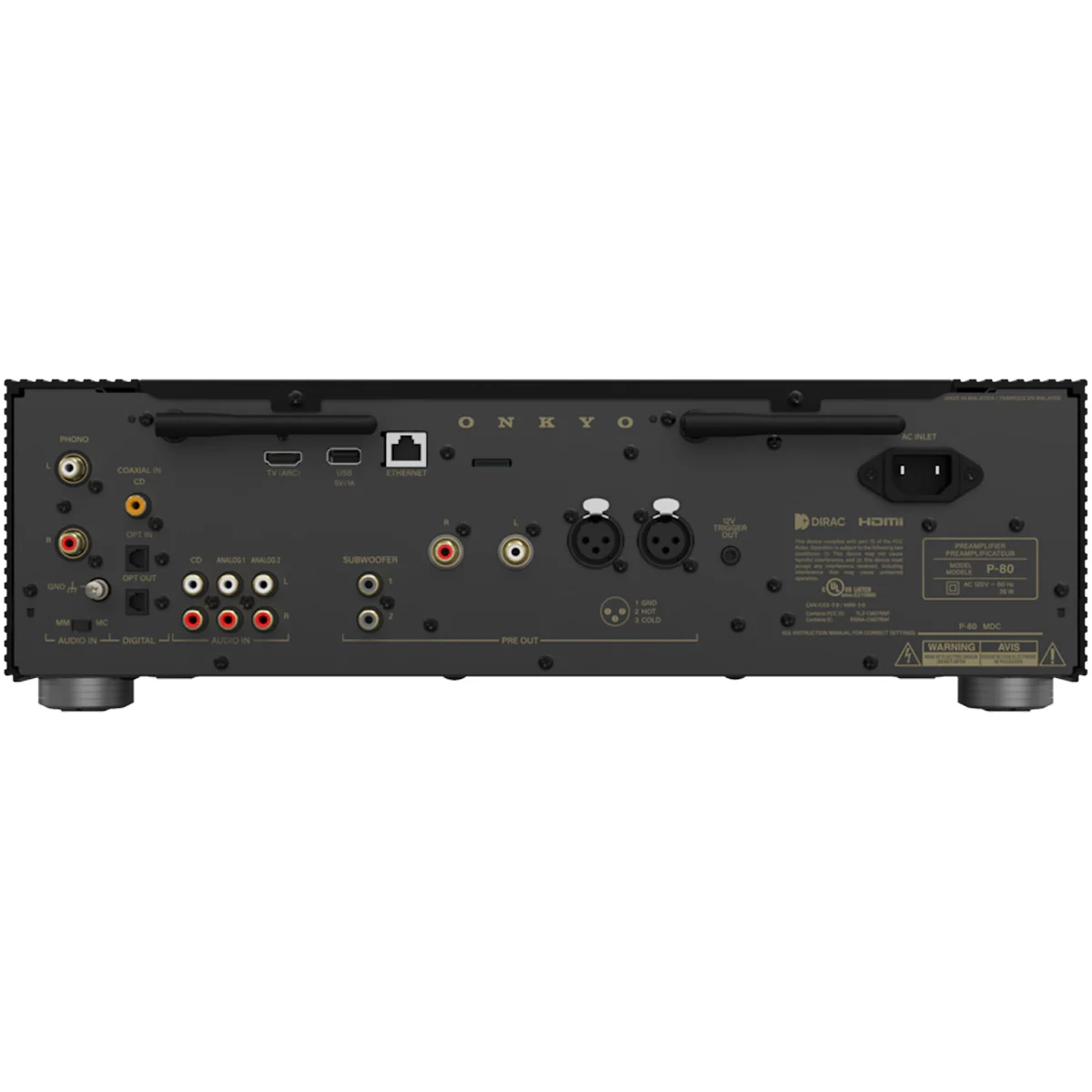 Onkyo Icon P-80 2-Channel HiFi Network Preamplifier - Image 5