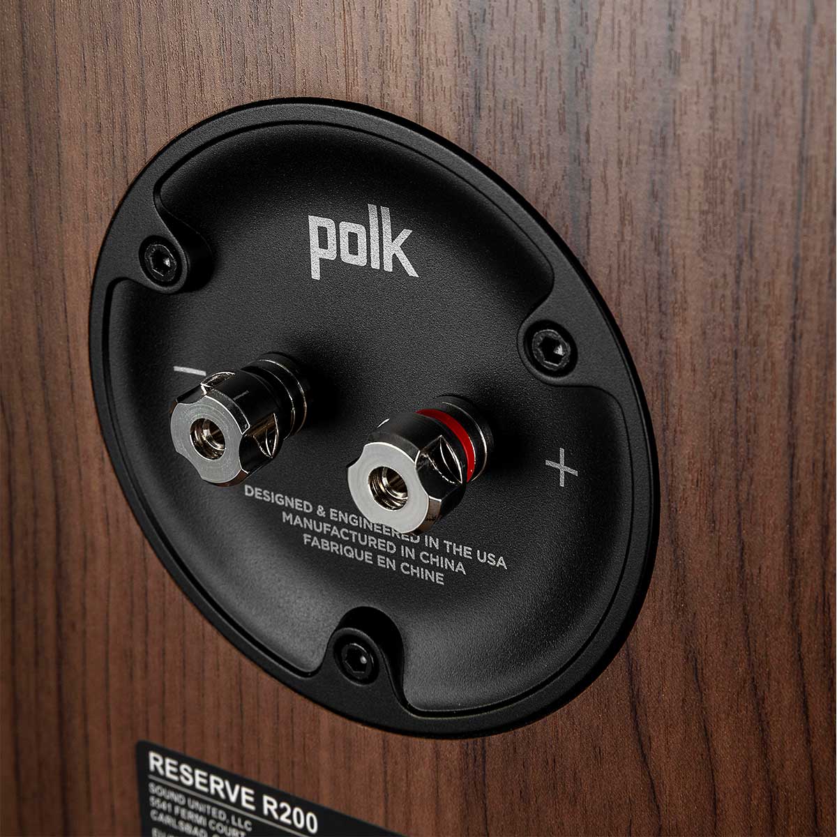 Polk Audio OPEN BOX Reserve R200 Bookshelf Speakers - Pair-Walnut - A Grade - Image 3