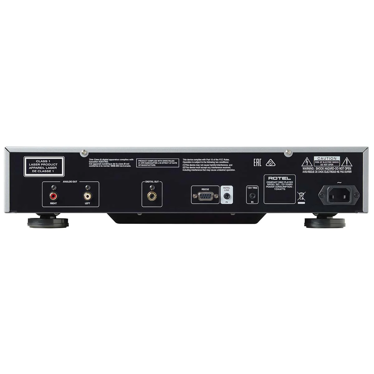 Rotel OPEN BOX CD14MKII-SLV CD Player - Silver - A Grade - Image 2