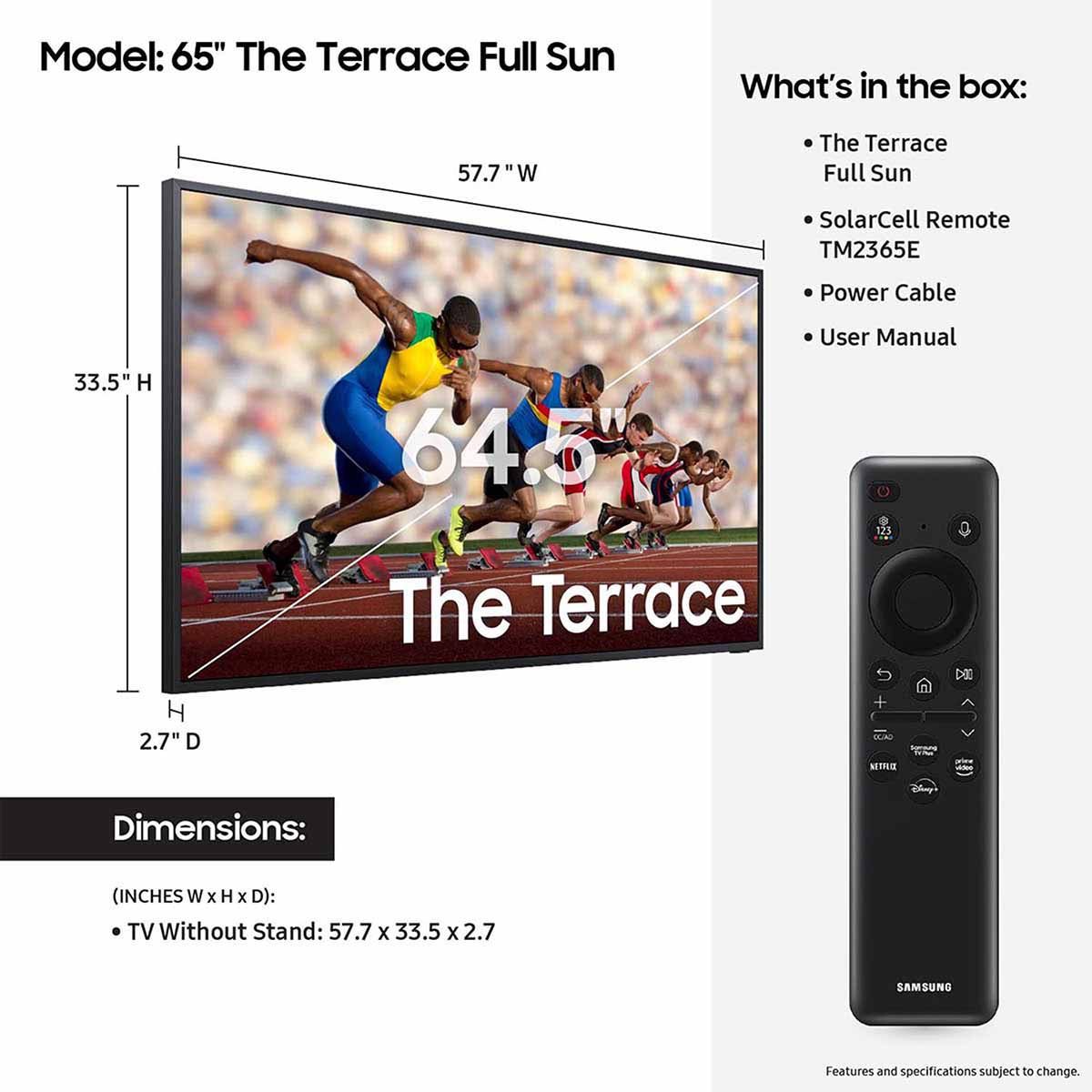 Samsung LST9D Terrace Full Sun Neo QLED 4K TV - Image 6