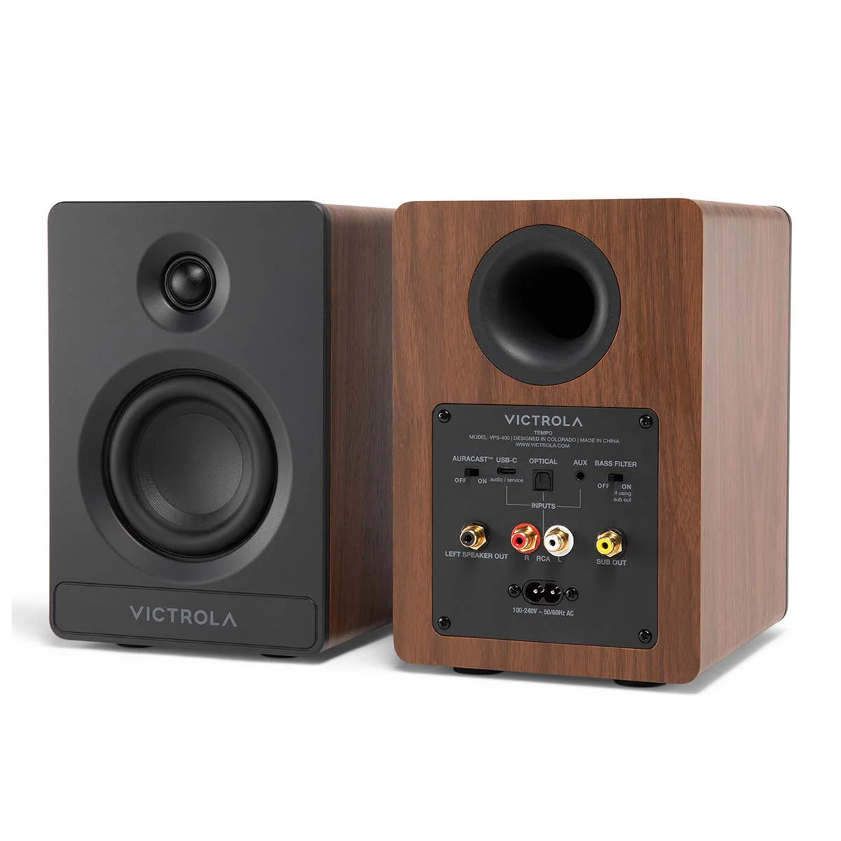 Victrola Tempo Bluetooth Bookshelf Speakers - Image 7